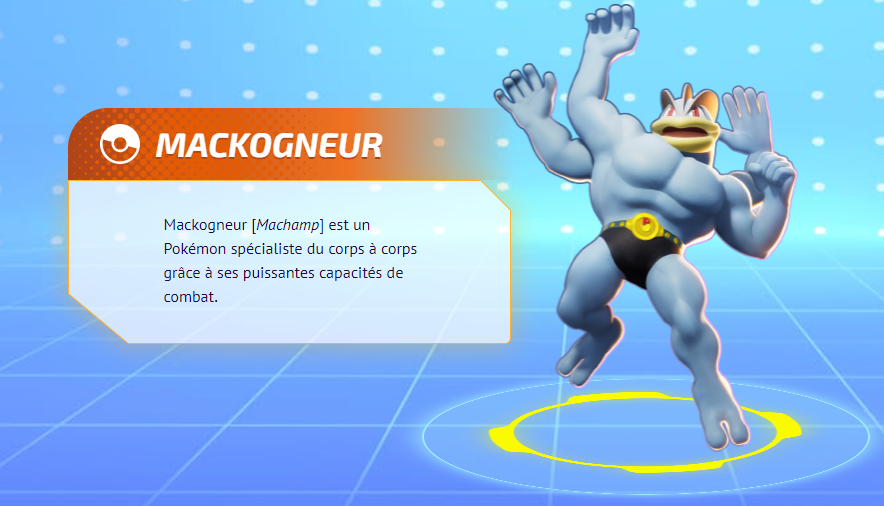 Mackogneur (Machamp) Pokemon Unite, meilleurs build, moves et objets